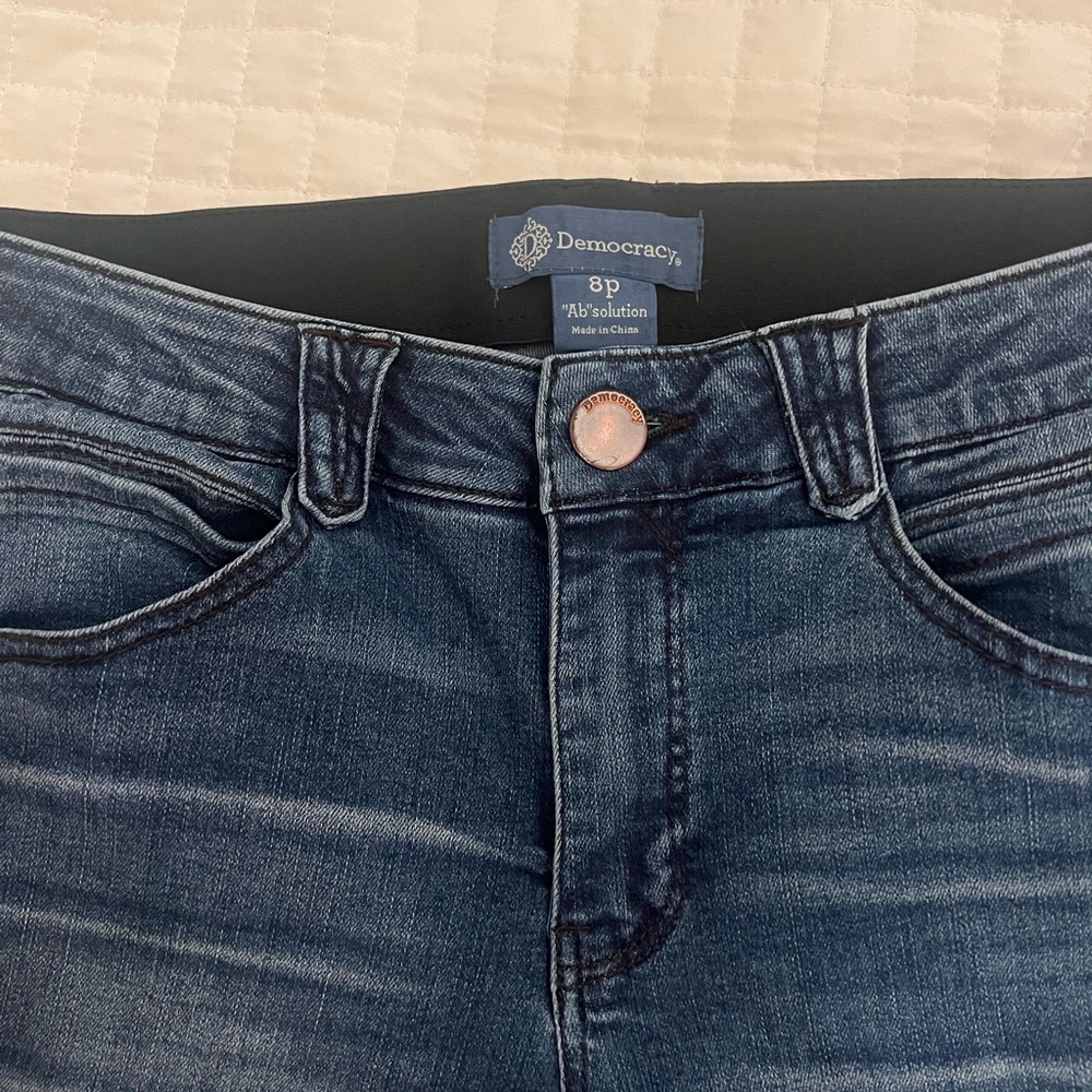 Democracy 8P “Absolution” indigo wash straight leg jeans